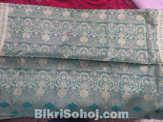 Green Katan Saree